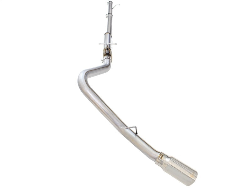 aFe MACHForce XP Exhaust 3in-3.5in SS Single Side Ext CB w/ Polish Tip 99-04 Ford F-250 V8 5.4L/6.8L - DTX Performance