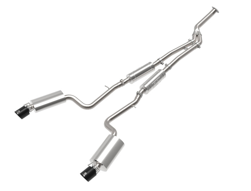 aFe POWER Takeda 16-17 Lexus IS200t L4-2.0L (t) 2.5in-3in 304 SS CB Exhaust w/ Black Tips - DTX Performance