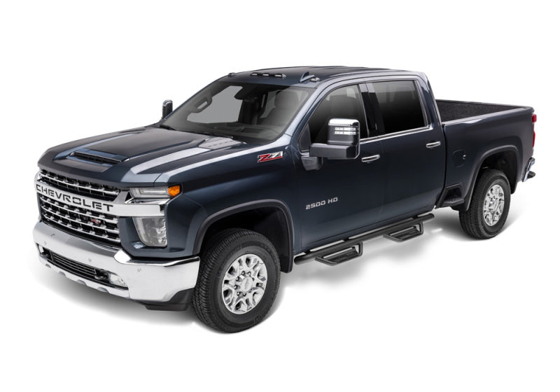 N-Fab Podium LG 2019 Chevy/GMC 1500 Crew Cab - Cab Length - Tex. Black - 3in - DTX Performance