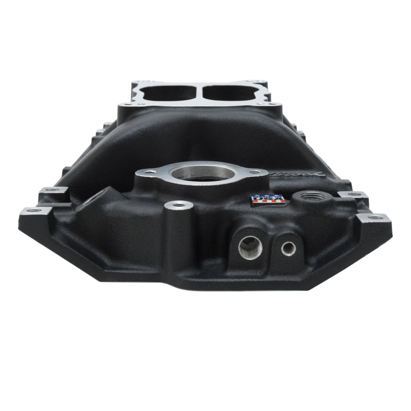 Edelbrock Intake SBC Performer Vortec Black - DTX Performance