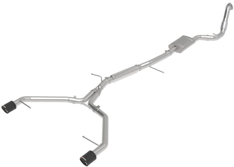 aFe 17-19 Audi A4 (B9) MACH Force-Xp 3in to 2.5in 304 SS Cat-Back Exhaust System-Dual Carbon Tips - DTX Performance