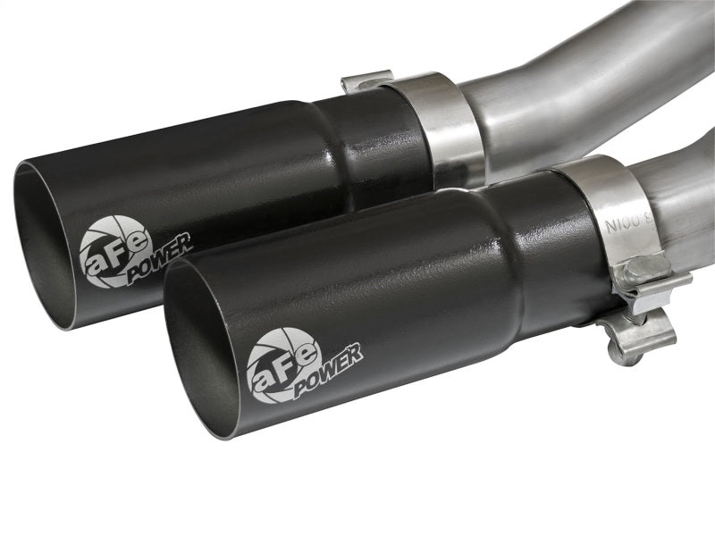 aFe Rebel Series CB Middle-Side Exit SS Exhaust w/ Black Tips 09-16 GM Silverado/Sierra V6/V8 - DTX Performance