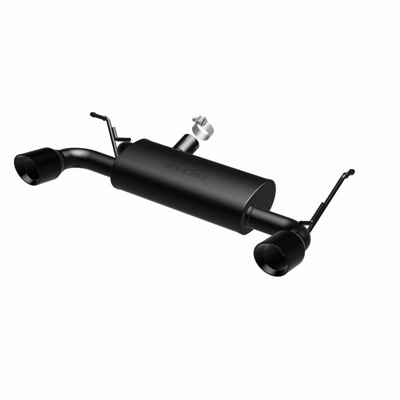 MagnaFlow 07-17 Jeep Wrangler JK 3.8/3.6L Dual Split Rear Exit Black Axle-Back Exhaust - DTX Performance