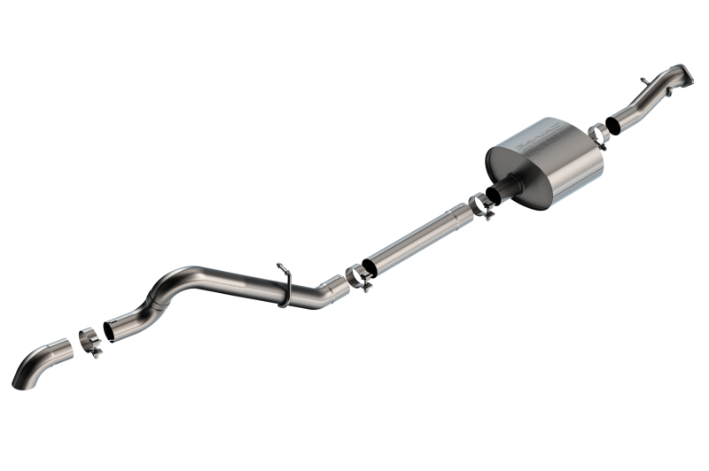 Borla 21-22 Ford Bronco 2.7L 2DR/4DR T-304 Stainless Steel Cat-Back S-Type Exhaust - Brushed - DTX Performance