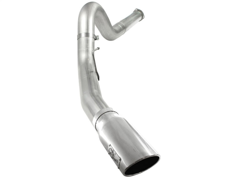 aFe Atlas 5in DPF-Back Aluminized Steel Exh Sys, Ford Diesel Trucks 11-14 v8-6.7L (td) Polished tip - DTX Performance