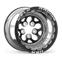 Load image into Gallery viewer, Weld Alpha-1 15x12 / 5x4.5 BP / 5in. BS Black Wheel - Black Single Beadlock MT - DTX Performance