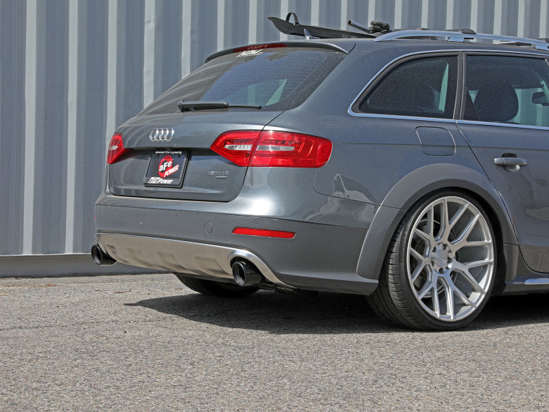 afe MACH Force-Xp 13-16 Audi Allroad L4 SS Cat-Back Exhaust w/Black Tips - DTX Performance