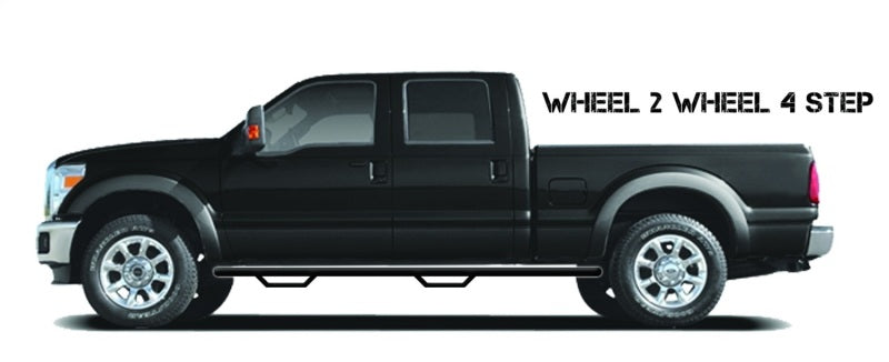 N-Fab Nerf Step 16-17 Toyota Tacoma Double Cab 5ft Bed - Tex. Black - W2W - 3in - DTX Performance