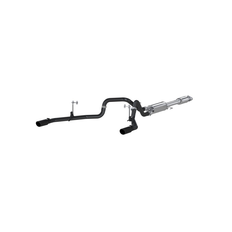 MBRP 2015 Ford F-150 5.0L 3in Cat Back Dual Split Rear Exit Black Exhaust System - DTX Performance