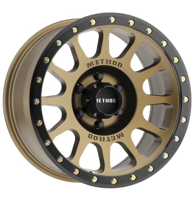 Method MR305 NV 18x9 0mm Offset 6x135 94mm CB Method Bronze/Black Street Loc Wheel - DTX Performance