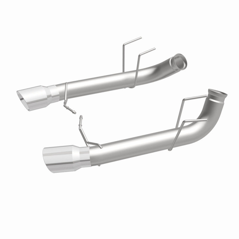 MagnaFlow 13 Ford Mustang Dual Split Rear Exit Stainless Axle-Back Cat Back Exhaust (Competition) - DTX Performance