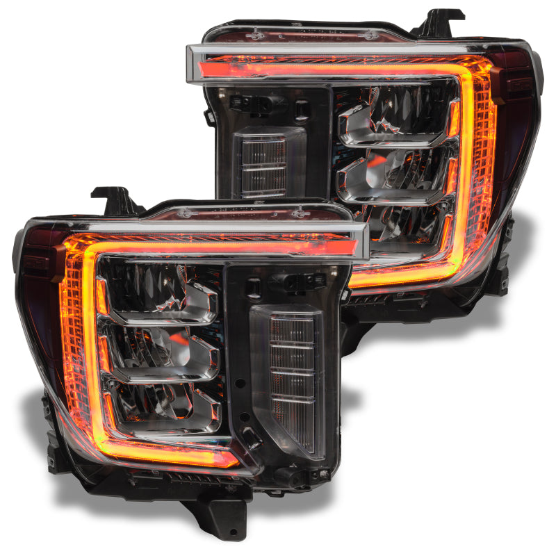 Oracle 20-21 GMC Sierra 2500/3500 HD RGB+W Headlight DRL Upgrade Kit - ColorSHIFT - DTX Performance