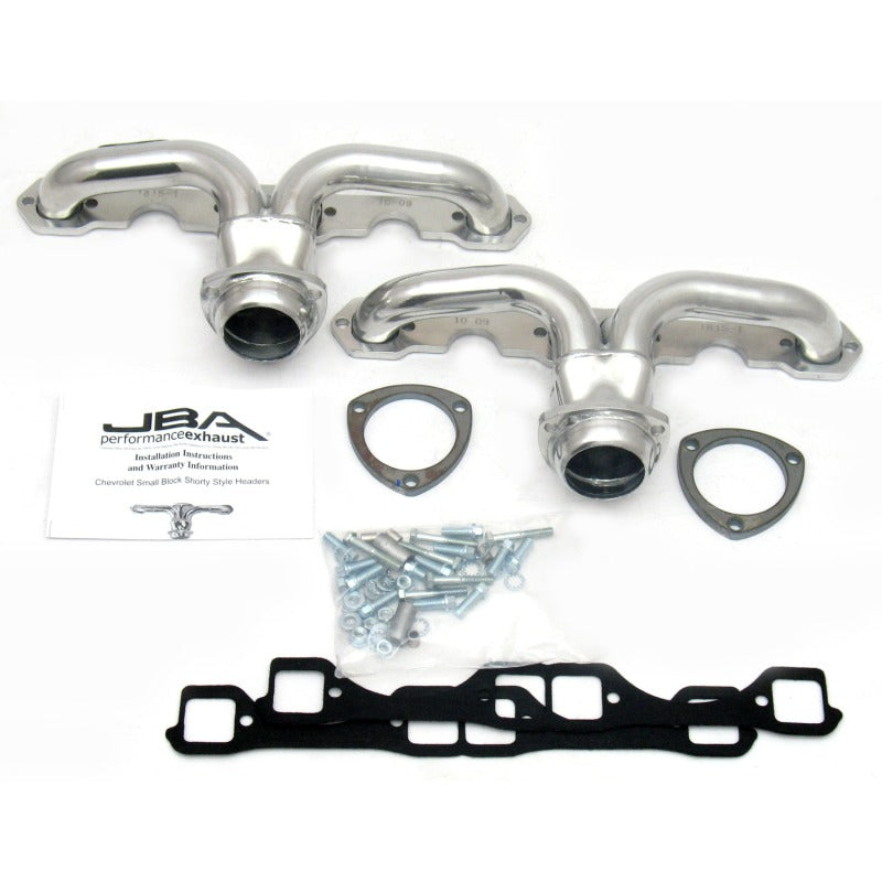 JBA 57-74 Chevrolet Corvette 265-400 SBC 1-5/8in Primary Silver Ctd Tight Tuck Header - DTX Performance