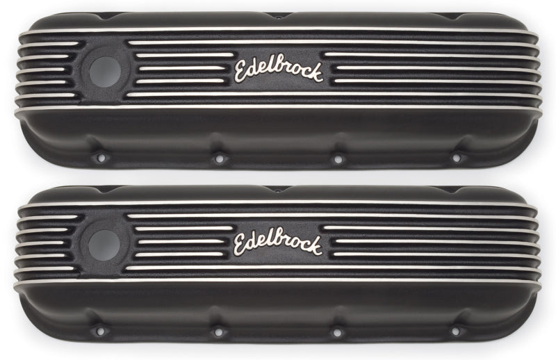 Edelbrock Valve Cover Classic Series Chevrolet 1965 and Later 396-502 V8 Black - DTX Performance