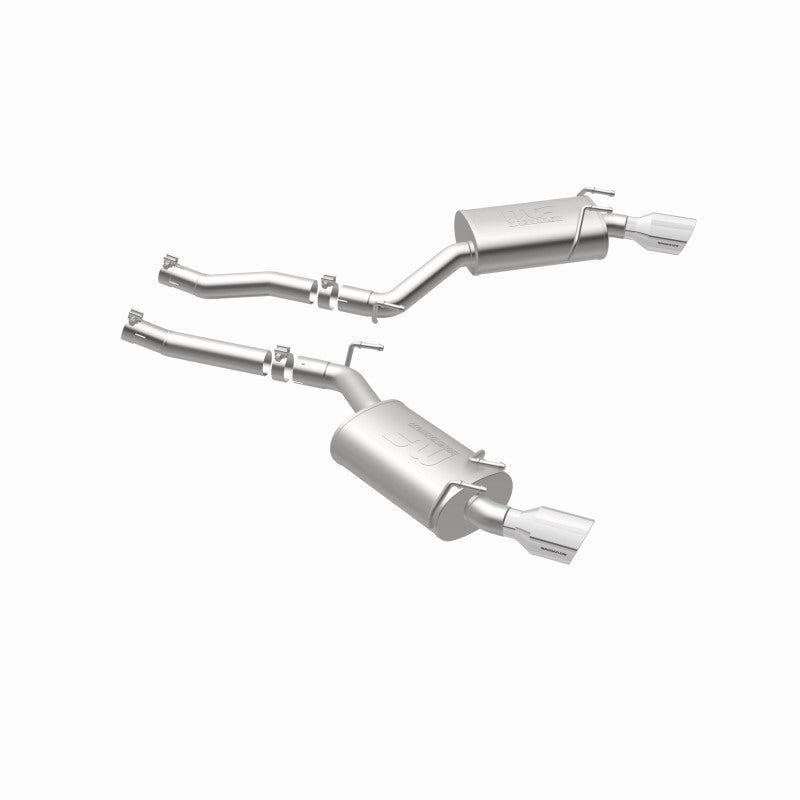 MagnaFlow Axle-Back Stainless Dual Split 4in Polished Tips 10-15 Chevrolet Camaro Convert. 3.6L V6 - DTX Performance