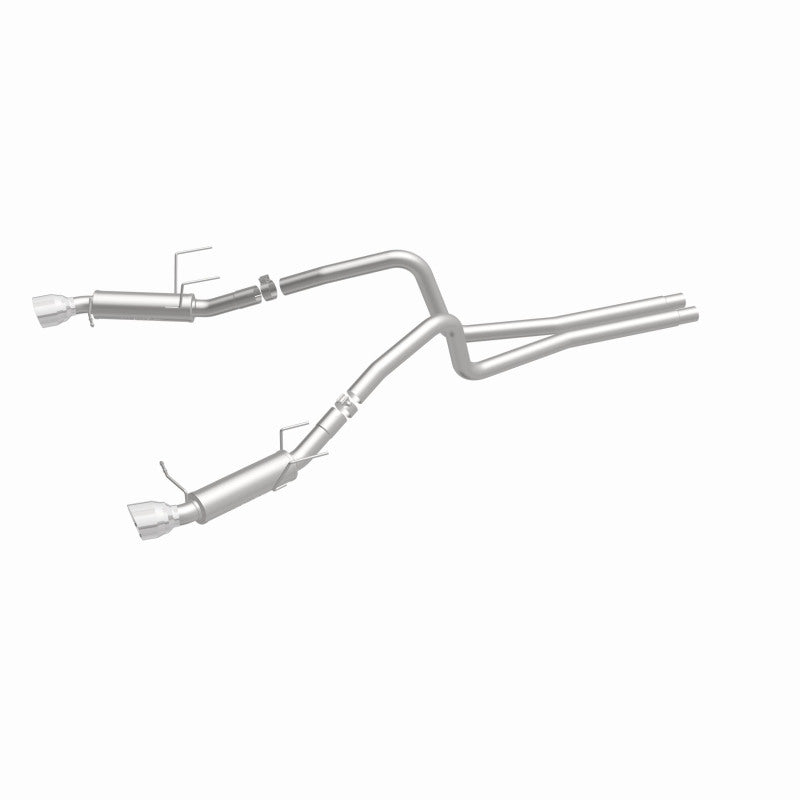 Magnaflow 2014 Ford Mustang V6 3.7L Comp Series Dual Split Rear Polished Stainless C/B Perf Exhaust - DTX Performance