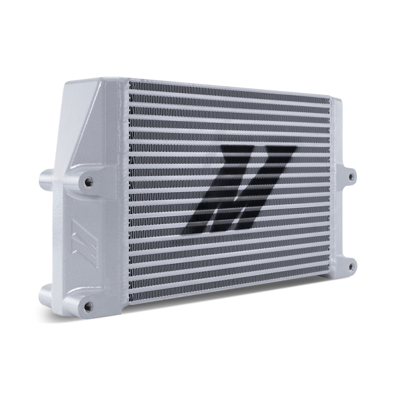 Mishimoto Heavy-Duty Oil Cooler - 10in. Same-Side Outlets - Silver - DTX Performance