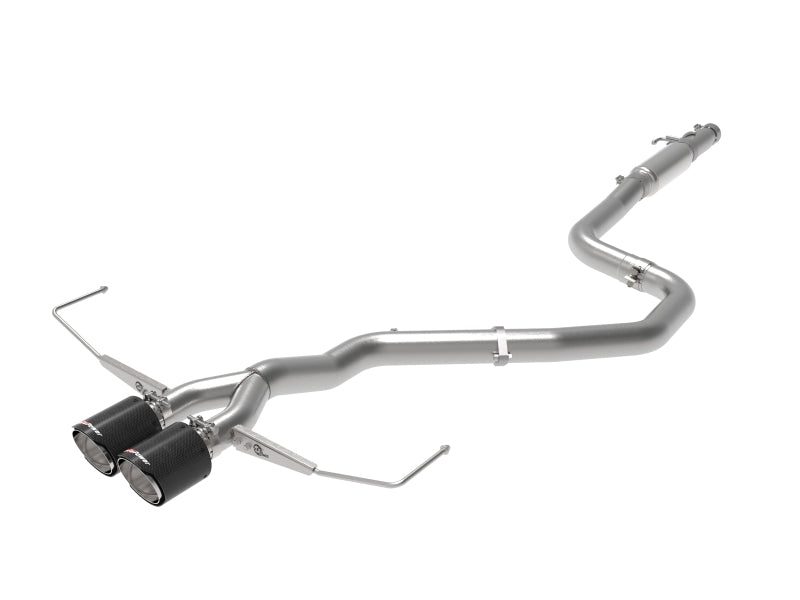 aFe Takeda Exhaust Cat-Back 19-20 Hyundai Veloster 304SS Carbon Fiber Dual Tips Exhaust - DTX Performance