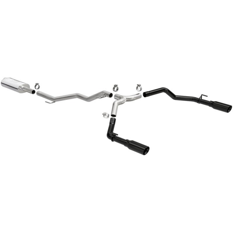 MagnaFlow 2020 Jeep Gladiator 3in Street Series Dual Split Exit SS Cat-Back Exhaust w/Black Tips - DTX Performance