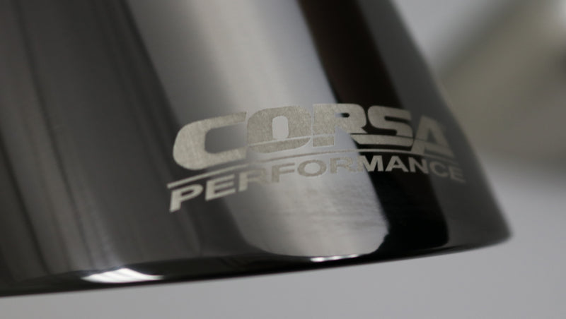 Corsa Single Universal 2.5in Inlet / 4.5in Outlet Black PVD Pro-Series Tip Kit - DTX Performance