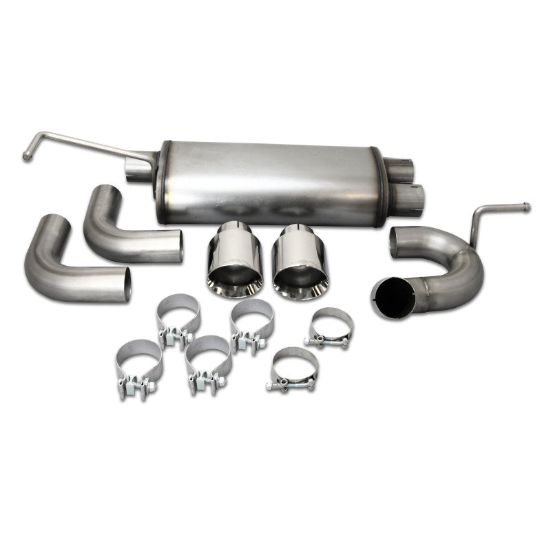 JBA 07-18 Jeep Wrangler JK 3.8L/3.6L 304SS Dual Rear Exit Axle Back Exhaust - DTX Performance