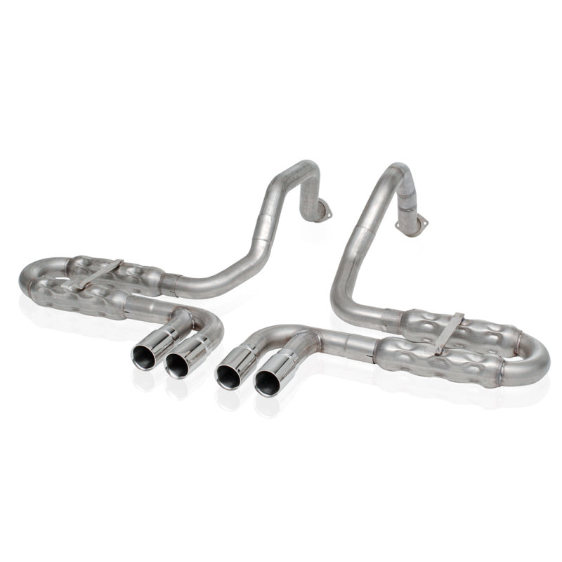 Stainless Works 1997-04 Corvette C5 2-1/2in Axleback Quad Rolled Edge Tips - DTX Performance