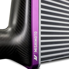 Load image into Gallery viewer, Mishimoto Universal Carbon Fiber Intercooler - Matte Tanks - 450mm Black Core - C-Flow - BL V-Band - DTX Performance