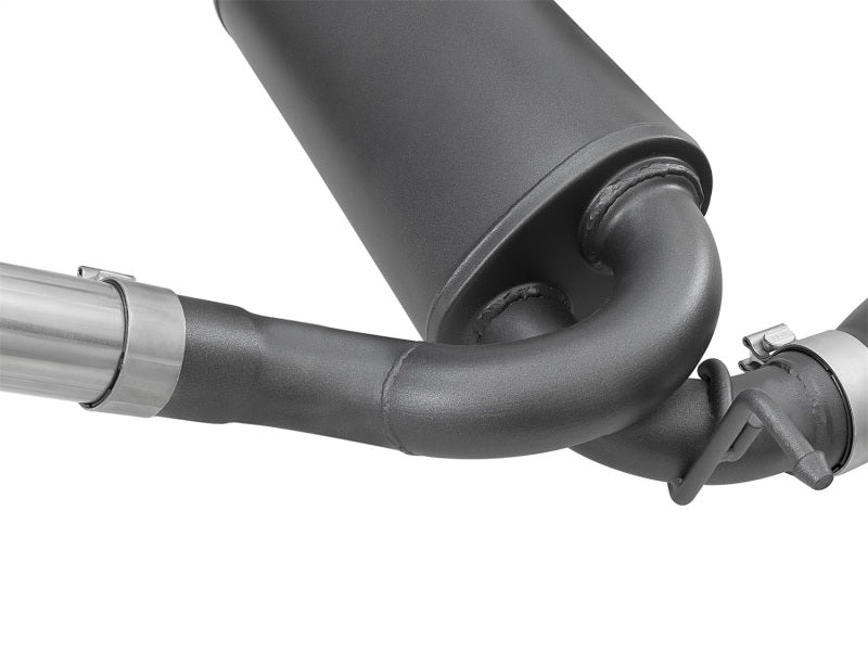 aFe Rebel Series 2.5in 409 SS Cat-Back Exhaust w/ Black Tips 2007+ Jeep Wrangler (JK) V6 3.6L/3.8L - DTX Performance