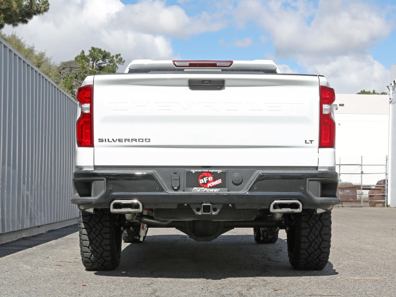 aFe Gemini XV 4in to Dual 3in 304 SS Cat-Back Exhaust w/ Cutout 19-21 GM Silverado/Sierra V8-6.2L - DTX Performance