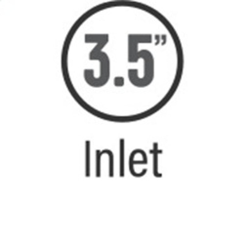 MagnaFlow Tip Stainless Black Coated Single Wall Round Single Outlet 5in Dia 3.5in Inlet 14.5in L - DTX Performance