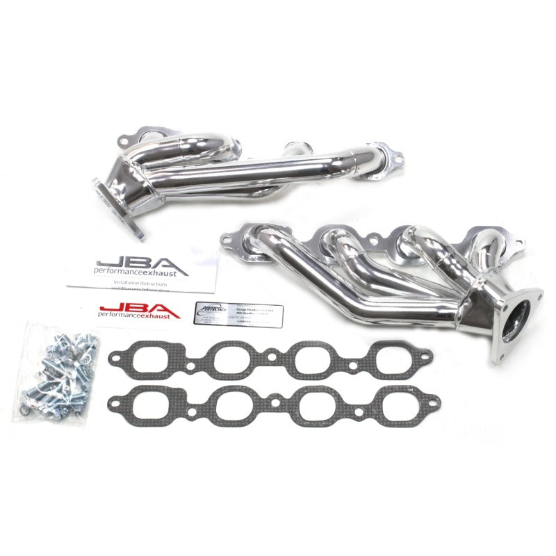 JBA 14-19 GM Truck 5.3L/6.2L DFI 1-5/8in Primary Silver Ctd Cat4Ward Header - DTX Performance