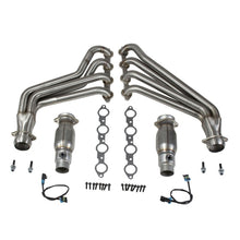 Load image into Gallery viewer, BBK 10-15 Camaro LS3 L99 Long Tube Exhaust Headers With Converters - 1-3/4 304 Stainless - DTX Performance