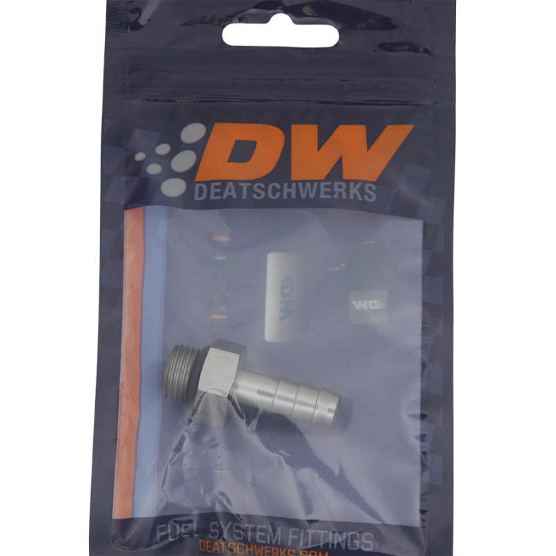 DeatschWerks 6AN ORB Male To 3/8in. Male Triple Barb Fitting (Incl. O-Ring) - DTX Performance