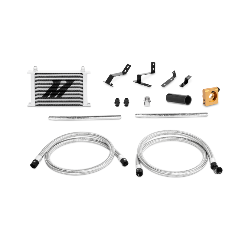 Mishimoto 2016+ Chevrolet Camaro 2.0t Thermostatic Oil Cooler Kit Silver - DTX Performance