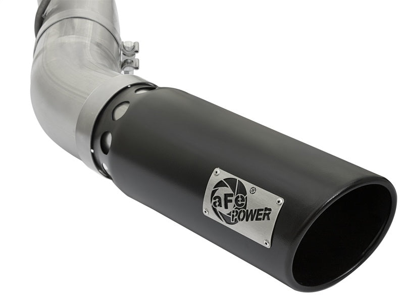 aFe ATLAS 5in DPF-Back Aluminized Steel Exhaust System GM Diesel Trucks 2017 V8 6.6L (td) L5P - DTX Performance