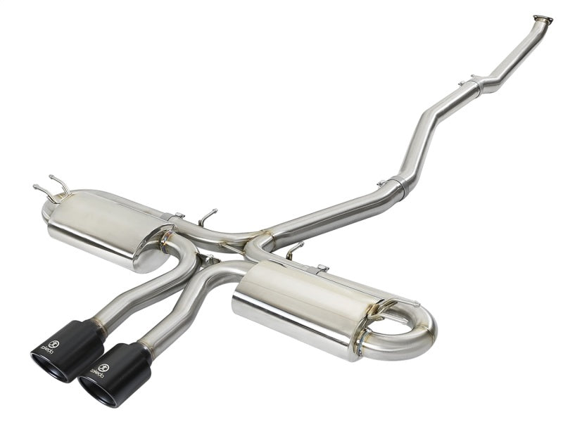 aFe Takeda 3in 304 SS Cat-Back Exhaust System w/ Black Tips 2017+ Honda Civic Si (4dr) I4 1.5L (t) - DTX Performance