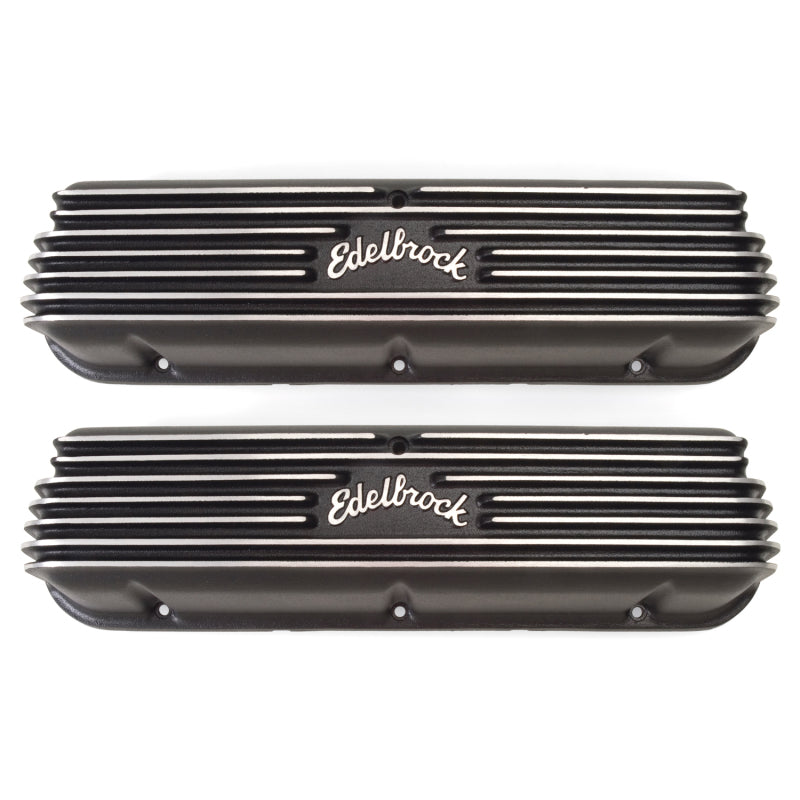 Edelbrock Valve Cover Classic Series Ford 1962-95 221 351W V8 Black - DTX Performance