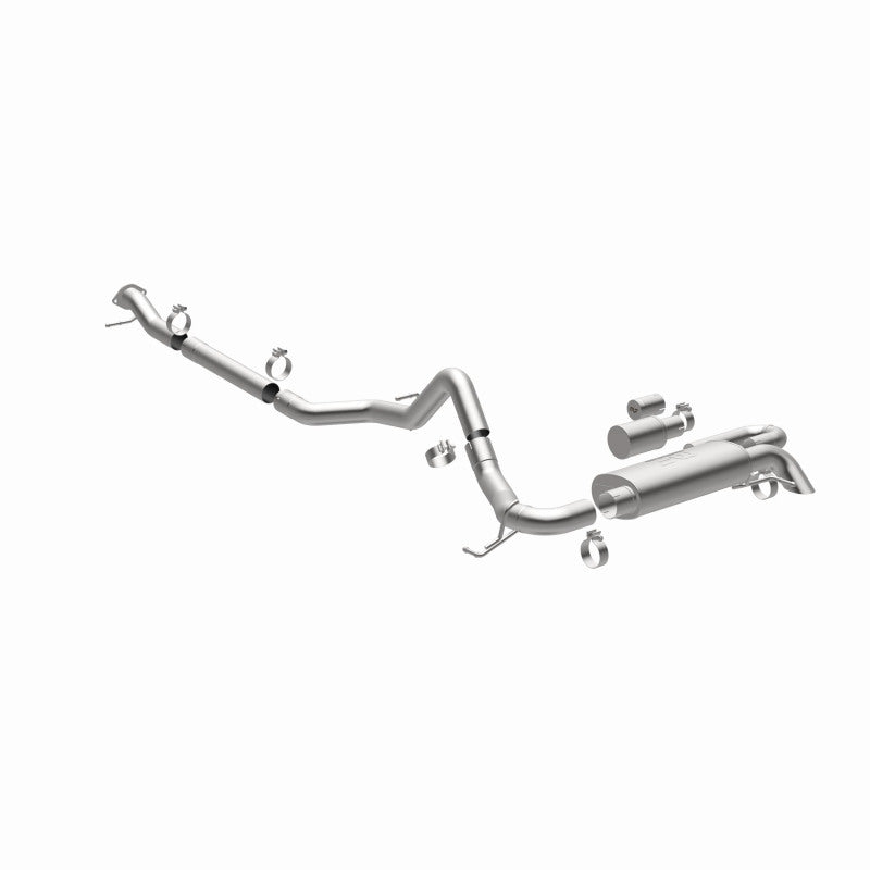 MagnaFlow 2021 Ford Bronco Overland Series Cat-Back Exhaust w/ Single Straight Driver Exit- No Tip - DTX Performance