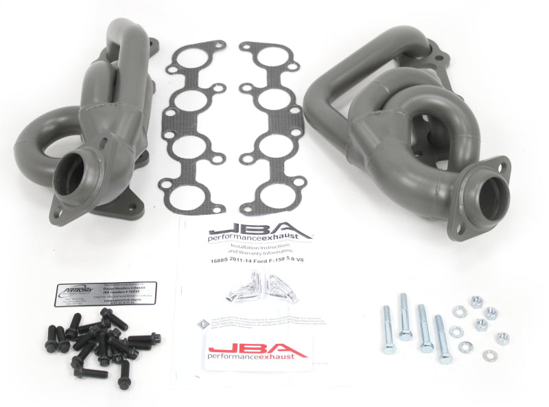 JBA 11-14 Ford F-150 5.0L Coyote 1-5/8in Primary Ti Ctd Cat4Ward Header - DTX Performance