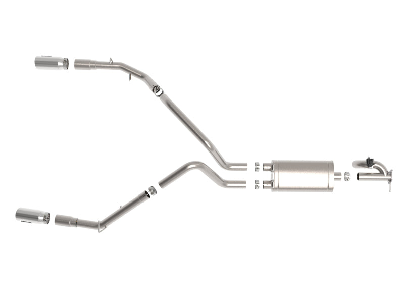 aFe Gemini XV 3in 304 SS Cat-Back Exhaust 19-21 Ram 1500 V8 5.7L Hemi w/ Polish Tips - DTX Performance