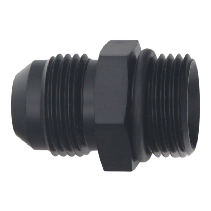 DeatschWerks 10AN ORB Male to 10 AN Male Flare Adapter (Incl O-Ring) - Anodized Matte Black - DTX Performance