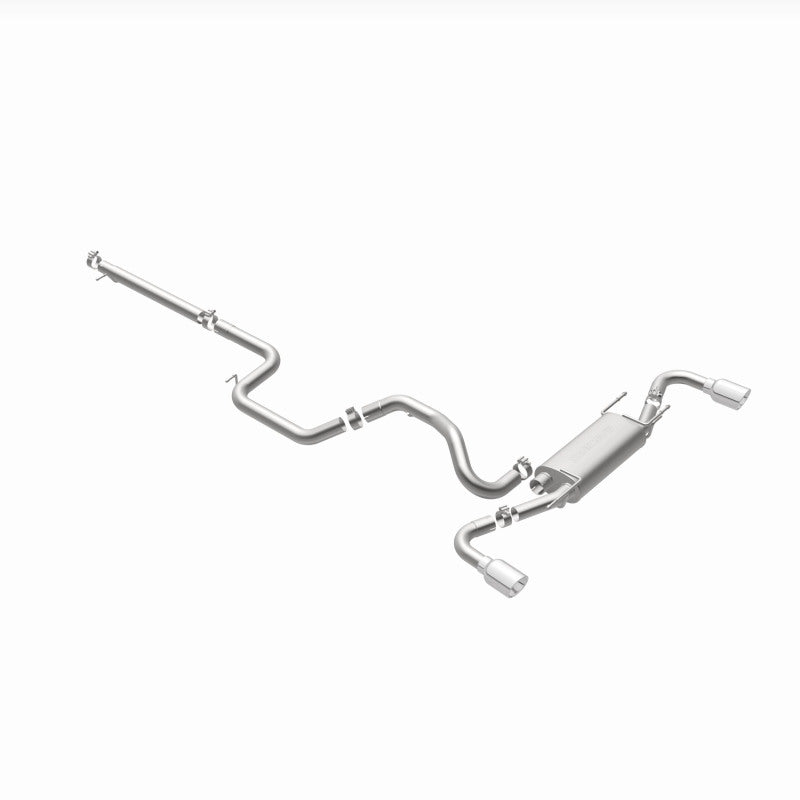 MagnaFlow 10-12 Mazda 3 L4 2.5L Hatchback Split Rear Exit Stainless Cat Back Performance Exhaust - DTX Performance