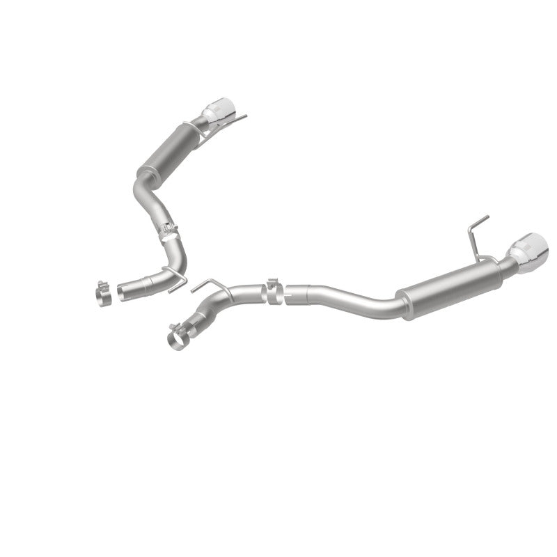 MagnaFlow Axle Back, SS, 2.5in, Competition, Dual Split Polish 4.5in Tip 2015 Ford Mustang Ecoboost - DTX Performance