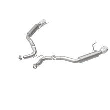 Load image into Gallery viewer, MagnaFlow Axle Back, SS, 2.5in, Competition, Dual Split Polish 4.5in Tip 2015 Ford Mustang Ecoboost - DTX Performance