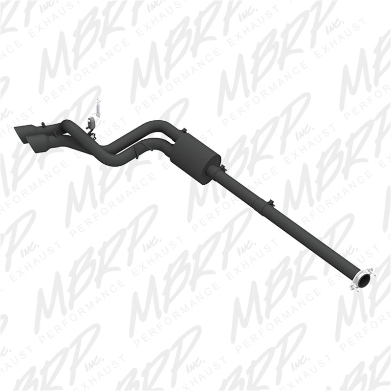 MBRP 09-14 Ford F150 Pre-Axle 4.5in OD Tips Dual Outlet 3in Black Coated Cat Back Exhaust - DTX Performance