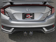 Load image into Gallery viewer, aFe Takeda 3in 304 SS Cat-Back Exhaust System w/ Blue Tips 2017 Honda Civic Si I4 1.5L (t) - DTX Performance