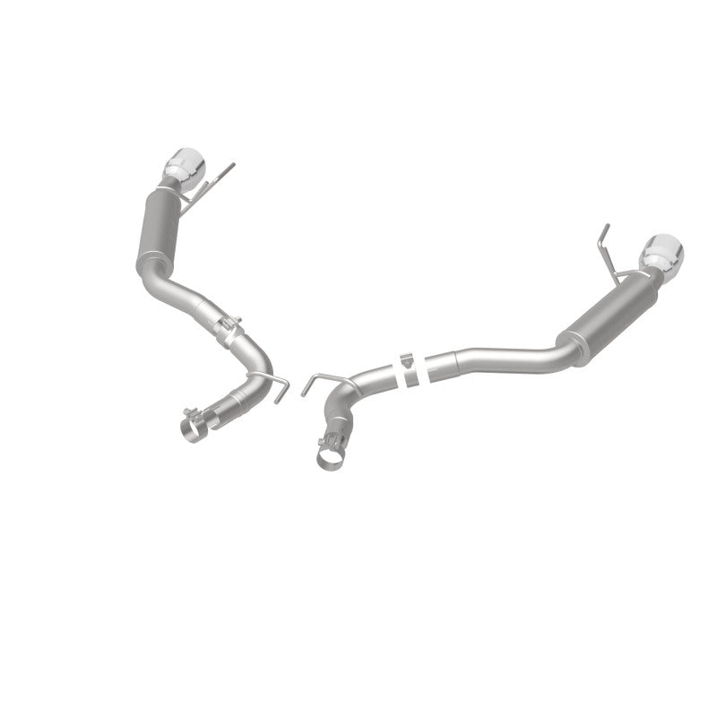 MagnaFlow Axle Back, SS, 2.5in, Competition, Dual Split Polish 4.5in Tip 2015 Ford Mustang Ecoboost - DTX Performance