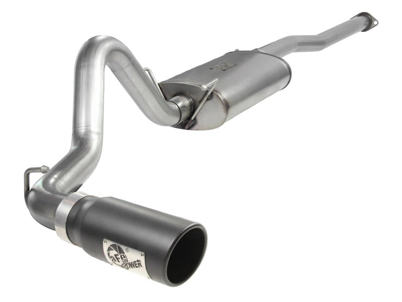 aFe MACHForce XP Exhausts Cat-Back SS-409 EXH CB Toyota Tacoma 05-13 V6-4.0L (Blk Tip) - DTX Performance