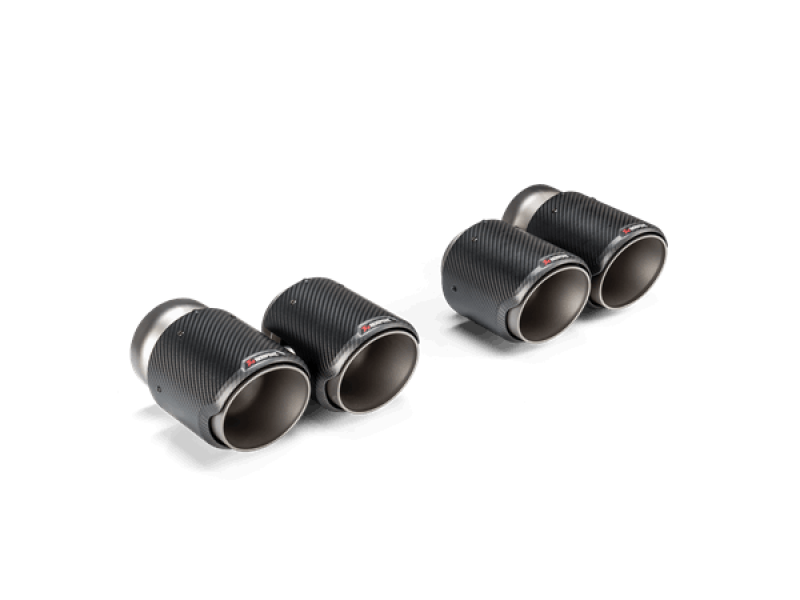 Akrapovic 2021+ BMW G87 M2, G80 M3 &amp; G82 M4 Classic Carbon Design Tail Pipe Set - DTX Performance