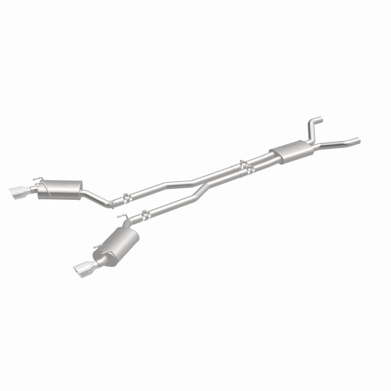 MagnaFlow Cat-Back Stainless Dual Split Rear Exit 4in Polished Tips 11-15 Chevy Camaro 3.6L V6 - DTX Performance